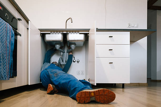 Professional Emergency Plumber technician working in Pine Ridge, PA